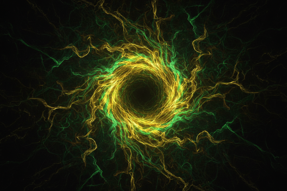Abstract visualization of visual saliency map with realistic dynamics