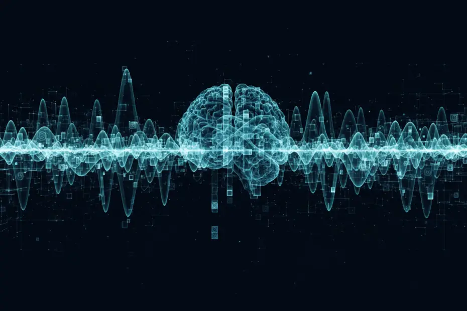 Abstract visualization of wavelet packet signal processing